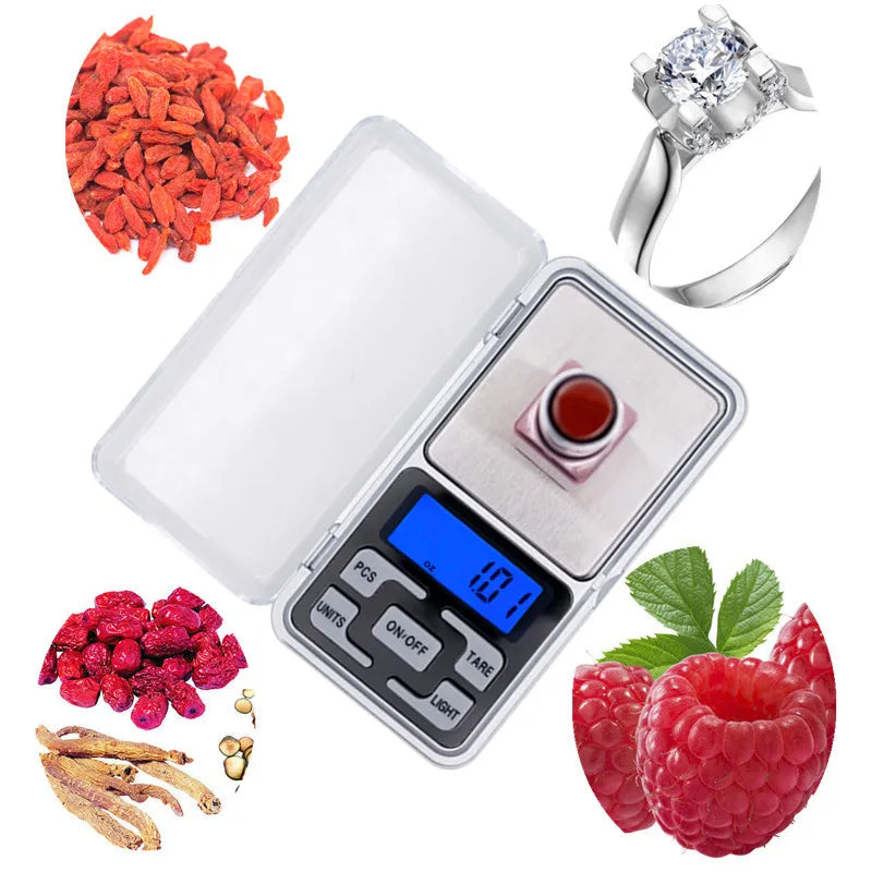 500g /0.1g balança Digital Electronic Scales Jewelry Scales Pocket Libra Gram Weight Scales For Kitchen LCD Display15% OFF